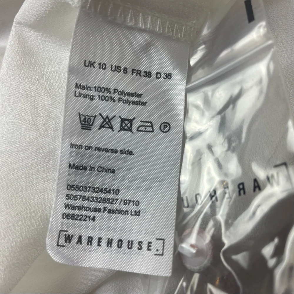 Warehouse Size 10 Frill Wrap Button Maxi Dress Floral Pink White Bridesmaid Chic - Picture 11 of 11